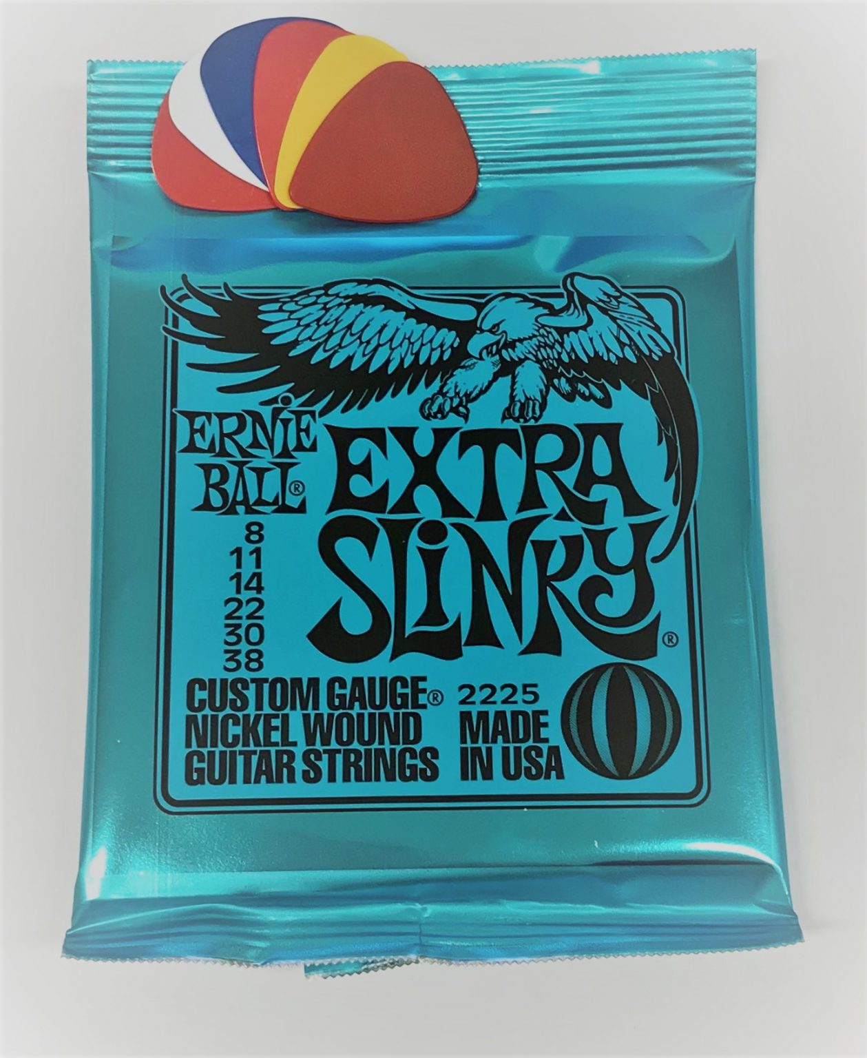 Ernie Ball Extra Slinky Electric Guitar String Gauge 838 includes 6